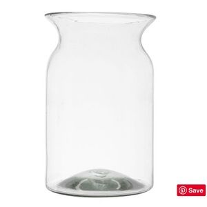 Pottery Barn Recycled Glass Jar Small